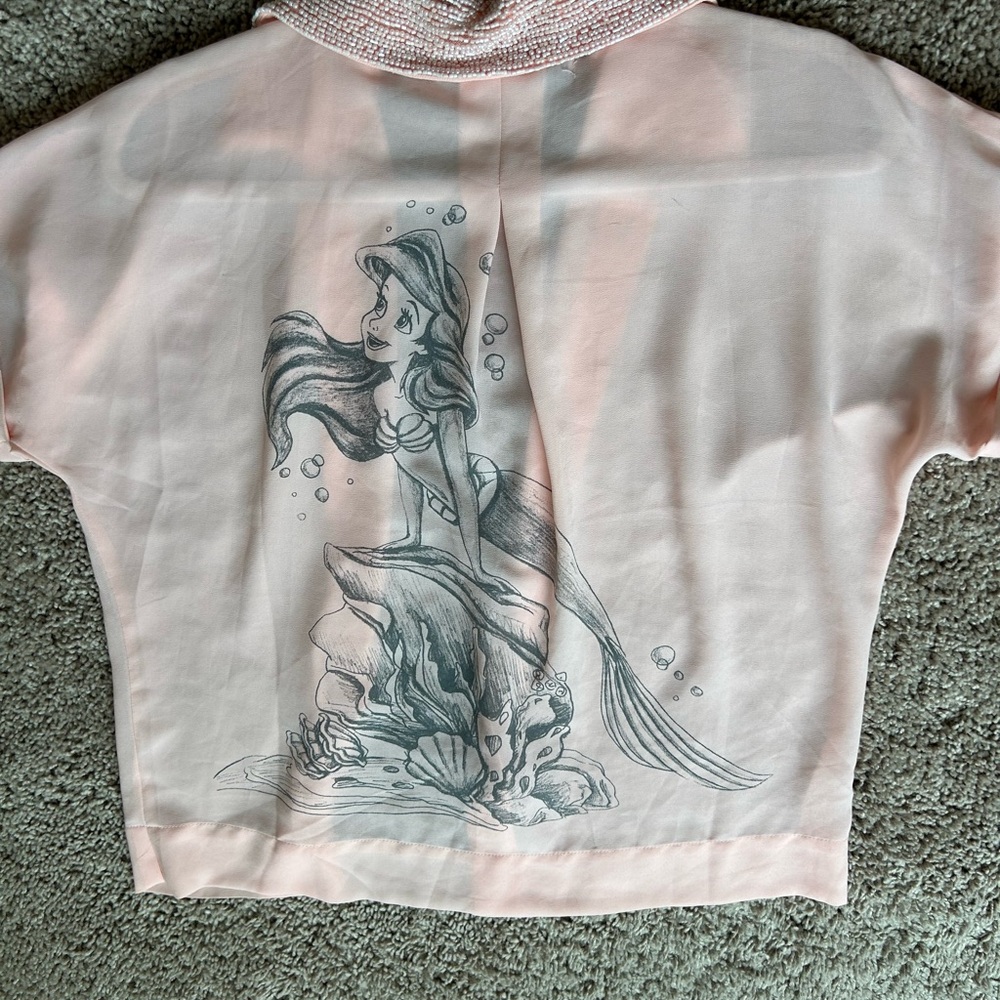 Disney Blush Ariel Button Down Blouse